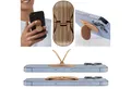 Fotoalbum zipgrips Holzoptik, 2 in 1 Handy-Griff & Aufsteller, Sicherer Gri...
