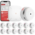 Smart Smoke Detector WiFi 12 Stück, 12 Stück, Brandmelder, Sicherheit