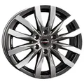 Borbet Cw6 Mistral Anthracite Glossy Polished 7.5x18 ET 45 6/114.3 Alufelge Grau