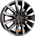 4x BORBET CW6 Mistral Anthracite Glossy Polished 7,5x18 ET45 6x114,3