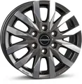 4x Alufelgen Borbet CW6 mistral anthracite glossy polished 7,5x18 ET45 LK6 114 1