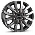 1x BORBET DESIGN CW6 mistral anthracite glossy polished 7.5Jx18 6x114.3 ET45