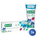 3x Gum Zahnpasta Für Kinder 6+ Jahre Erdbeere 50 Ml Made In Italy