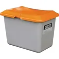 Streugutbehälter L890xB600xH340mm 100l GFK grau/orange o.Entnahmeöffnung