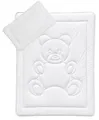 KiGATEX Kinderbettdecke + Kopfkissen Kinderbettenset mit Bärchensteppung, Füllung: 100% Polyester, 2-teilig