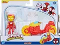 Spidey Moto Iron Man Playset Figur 10Cm Hasbro F9346 Amazing Friends