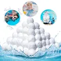 Filterbälle Pool 1400g, Medienfilterbälle für Schwimmbad,Filterballs Kann 50kg Filtersand Ersetzen, Filterball für Schwimmbäder für Sandfilteranlage Schwimmbad,Poolreinigung Zubehö (White-1400g)