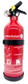 Aluminium ABC-Autofeuerlöscher 1 kg 'Pia' - Feuerlöscher mit Halter + Manometer