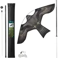 Vounot® Vogelschreck Falke Drachen Mit 4m Teleskopstange, Stil F