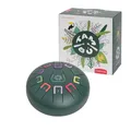 TAMBÚ Trommel, Stahlzunge Trommel, 8 Zoll, 11 Noten, Handpan, Metall-Perkussionsinstrument (Grün Dschungel Matt)