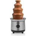 Princess 01.292999.01.001 Schokoladenbrunnen XXL, Edelstahl, Schwarz, Edelstahl, 1100 ml, Drehregler, 0,8 m, AC - Schwarz/Silber