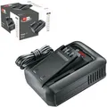 Bosch Schnellladegerät AL 18V-44 (18V System; 4,4A Ladestrom, Akku-Ladezeit 2,0/2,5/4,0/6,0 Ah: 34/44/59/87 min; integrierte Wandhalterung)