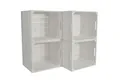 CHICCIE Holzkiste Kallax Aufbewahrungsbox Weiß 33x38x33cm (4 St)