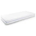 Supportho Premium ergonomische Kaltschaummatratze, 90 x 200 cm, 18 cm Höhe, Härtegrad H2/H3, Weiß