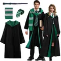 Magic Robe, Umhang,4PCS Zauberer Cosplay Kostüm für Erwachsene,with Cape,Magi...