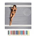Flora Furora Saunahandtuch Saunatuch XXL 200x200 cm groß, Hamamtuch Damen + Herren: lang, platzsparend, leicht | Sauna Handtuch, Wellness Spa Tuch, Saunakilt Zubehör | Fouta Hamam Badetuch