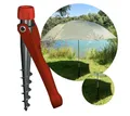 Krinner Schirmhalter Vario Drill Erdanker Sonnenschirmständer für Strand & Wiese, für Stöcke bis Ø 32 mm, 1 tlg.