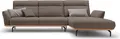 Creation BY ROLF BENZ Ecksofa CR.460, Sockel in Eiche, Winkelfüße in Umbragrau, Breite 318 cm