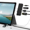 Surface Go 3 Docking Station, 4 in 1 Microsoft Surface Go 3 Accessories mit 4K HDMI + USB 3.0 Port Hub + 3,5 mm Audio Adapter, USB C Hub für Surface Go 3/Go 2/Go