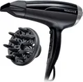 Remington D5215 Pro-Air Shine Haartrockner | 2300W | Ionen | Keramik | 3 Heizstufen | Diffusor | Schwarz