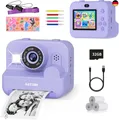 Sofortbildkamera Kinder Mit Selfie,kinderkamera 1080P HD Sofortdruck von