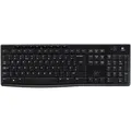 Logitech K270 Tastatur - Kabellos Konnektivität - USB Schnittstelle - Niederländisch - Schwarz - Funk - 10,06 m - 2,40 GHz - Internet, E-Mail, Wi... - Schwarz