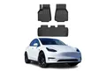 OMAC Auto-Fußmatten für Tesla Model Y 2020-2024 Schwarz Automatten 3 tlg (3 St), für Tesla Model Y 2020-2024 Tesla Model Y 2020-2024, Antirutsch,Wasserfest,Einfache Installation