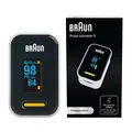 Braun Pulsoximeter 1 | Präzises Blutsauerstoffmessgerät | Einfach zu Hause zu verwenden | Für Patienten mit COPD, Lungenentzündung, Schlafapnoe | Ideal für Sportler | YK-81CEU