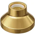 ledscom.de Deckenleuchte/Lampenfassung ELEKTRA, Porzellan, gold glänzend, 1x E27 max. 300W