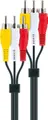 Schwaiger CIK5030 533 Video-Kabel, CINCH Stecker, (300 cm), farblich markierte Stecker