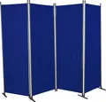Paravent, blau, B:170cm H:165cm