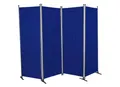 Angerer Paravent 4-tlg. Swingtex Blau