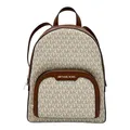 Michael Kors Rucksack Tasche Jaycee Medium PKT Backpack MK Logo Vanilla Braun