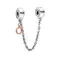 Pandora Charm-Einhänger ROSE-788313-05, Sicherheitskette, Rosévergoldung, Sterling Silber
