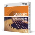 D'Addario EJ15-3D Phosphorbronze-Saiten für Akustikgitarren, Extra Light, 3 Sets
