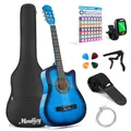 Akustikgitarre für Anfänger, Kinder, Jugendliche, Erwachsene, CutawayGitarre,...