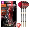 Target Darts Stephen Bunting G5 Void Stahlspitzen-Swiss-Point-Darts, 18G | 95% Wolfram-Dart-Set, Player Edition Schwarz & Gold, Pro Grip-Schaft & Nr. 2 Flights, inklusive SP-Werkzeug