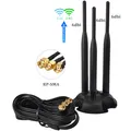 L13D WiFi Antenne 2.4G 5.8G 3x 6dBi RP-SMA Adapter Kabel mit Magnet Standfuss 3m