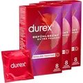 durex Kondome Gefühlsecht Extra Feucht Spar-Pack, 24 St., 3 x 8 Stück, mit extra Gleitgelbeschichtung