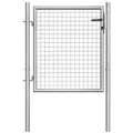vidaXL Gartentor Verzinkter Stahl 105x125 cm Silbern