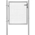 vidaXL Gartentor Verzinkter Stahl 105 x 75 cm Silber 144755
