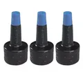 3x Pelikan Stempelfarbe Nachfülltinte 4K für Stempelkissen 28ml blau 351213