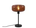 QAZQA Bizle Tischlampe Schwarz Bronze Designer Tischleuchte E27 109004