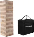 TUAHOO Riesenwackelturm Spiel Holz Stapelturm Builds Von 0.6m - 1,5m Groß
