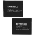 EXTENSILO 2x Akku kompatibel mit Canon IXUS 240 HS, 275 HS, 170, 265, 245 HS, 320 HS Kamera (600mAh, 3,7V, Li-Ion)