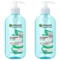 ✅ Garnier SkinActiv Aloe Vera erfrischendes Waschgel Gesichtseinigung 2x 200ml ✅