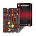 Original Einhell E-Case Pad 9-tlg. VDE-Elektriker-Werkzeuge (geprüften Isolierung nach IEC 60900, Schraubendreher-Set, Seitenschneider, Abisolierzange, Telefonzange, E-Case-System)