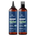 Botanic Hearth Rosmarinöl für Haarwachstum |Kräftigendes Haaröl mit Biotin, Jojoba und Rizinusöl für krauses Haar|Behandlung für trockene, geschädigte Kopfhaut |Für alle Haartypen | 198 ml (2er-Pack)