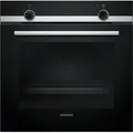 Siemens iQ100 HB510ABR1, Medium, Elektrischer Ofen, 71 l, 71 l, 50 - 275 °C, 275 °C - Schwarz/Silber