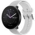 Polar Unite White S-L Silikonarmband mit Dornschließe - Weiß